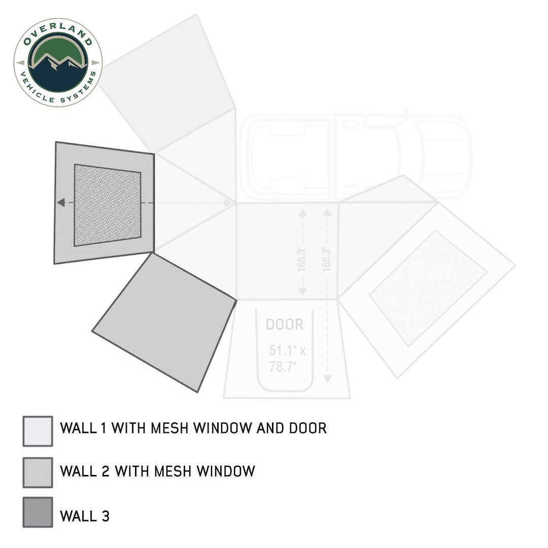 Product of Overland Vehicle Systems 18139910 Awning Extension Panel