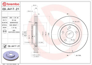 Brembo 09a41721c02 Brake Rotor||09a41721c02_1.Jpg||86||brm9a41721c02||1684446