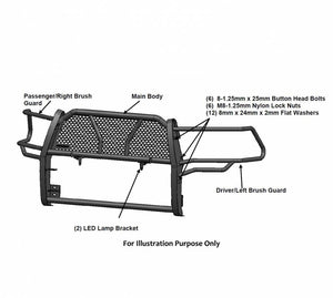 Black Horse Offroad Ru-Dosp19-B Grille Guard||ru-Dosp19-B_8.Jpg||92||blkrudosp19b||1647922
