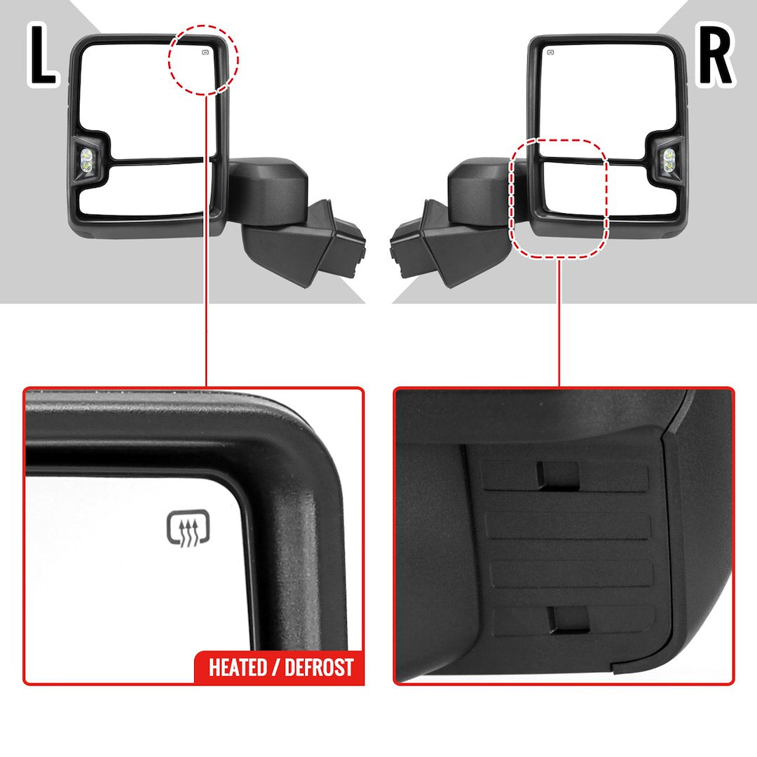 Product of Spec-D Tuning Rmx-Siv1915g3ghp-Fs Exterior Towing Mirror