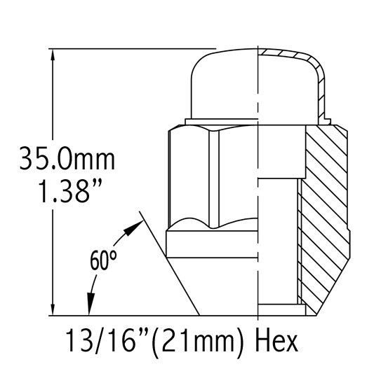 Coyote Wheel Accessories 56kx44 Lug Nut||56kx44_R_1.Jpg||86||rev56kx44||942703