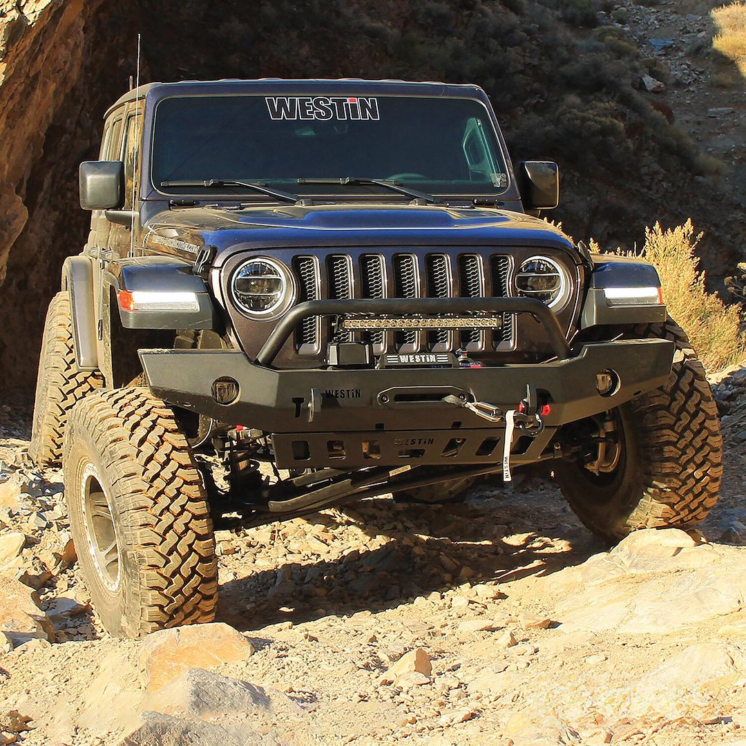 Product of Westin Automotive 59-80115 WJ2 Series Steel Textured Bumper 