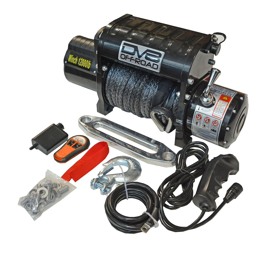 Product of DV8 Offroad WB12SR 12000 Pound Vehicle Recovery Winch 