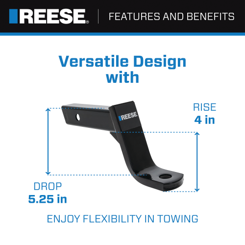 Product of Reese 2118611 2 Inch Receiver Trailer Hitch Ball Mount 