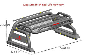 Product of Black Horse Offroad ATRB5BK-PLFB  Truck Bed Bar 