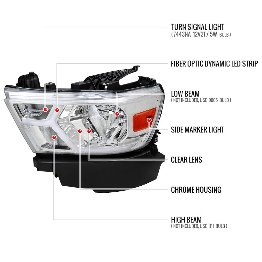 Product of Spec-D Tuning 2lh-Ram1915-G3-Rs Headlight Assembly