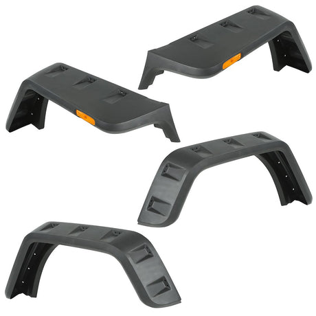 Product of Rugged Ridge 11640.25 Pocket Style/ Exposed Fasteners Black Fender Flare - Set Of 4 