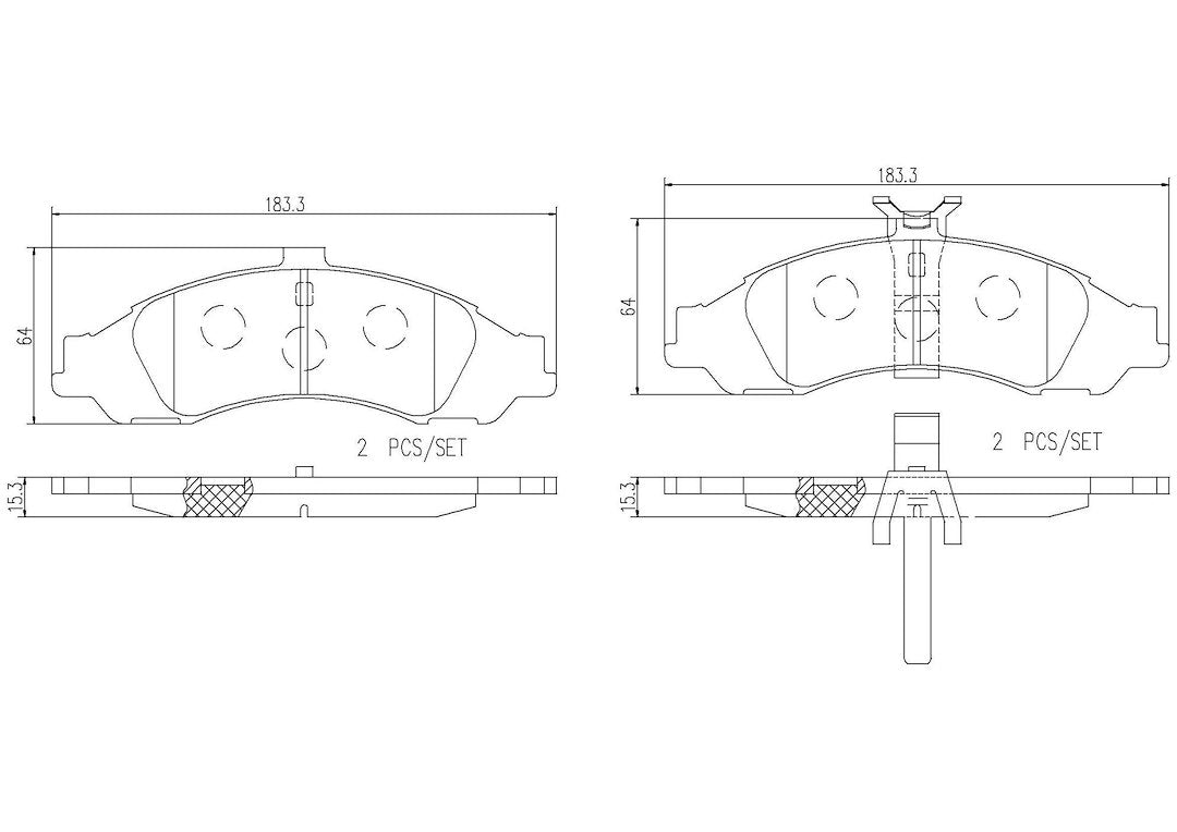 Product of Brembo P64002N Brake Pad - Set Of 4 