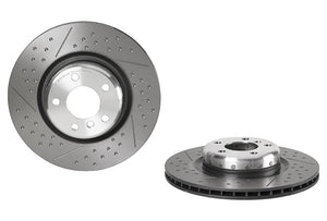 Product of Brembo 09C40013C02 Vented Cross Drilled 1 Piece Brake Rotor 
