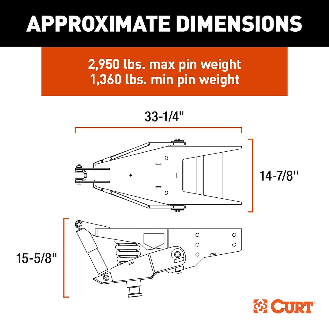 Curt 2024044567 Fifth Wheel Trailer Hitch Pin Box||2024044567_5.Jpg||90||c932024044567||1725907