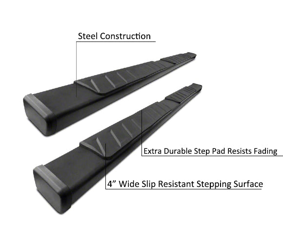 Product of Black Horse Offroad SU-TO0279BK SUMMIT Running Board 