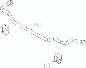 Product of Roadmaster 1139-176 Solid Chromoly Steel Stabilizer Bar 