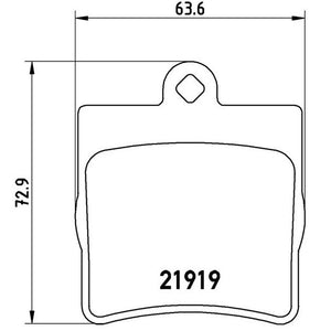 Product of Brembo P50025 Brake Pad - Set Of 4 