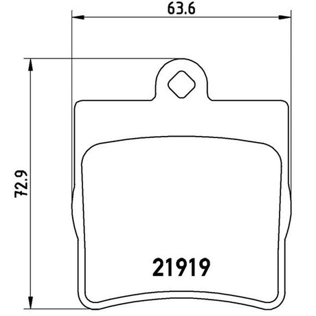 Product of Brembo P50025 Brake Pad - Set Of 4 