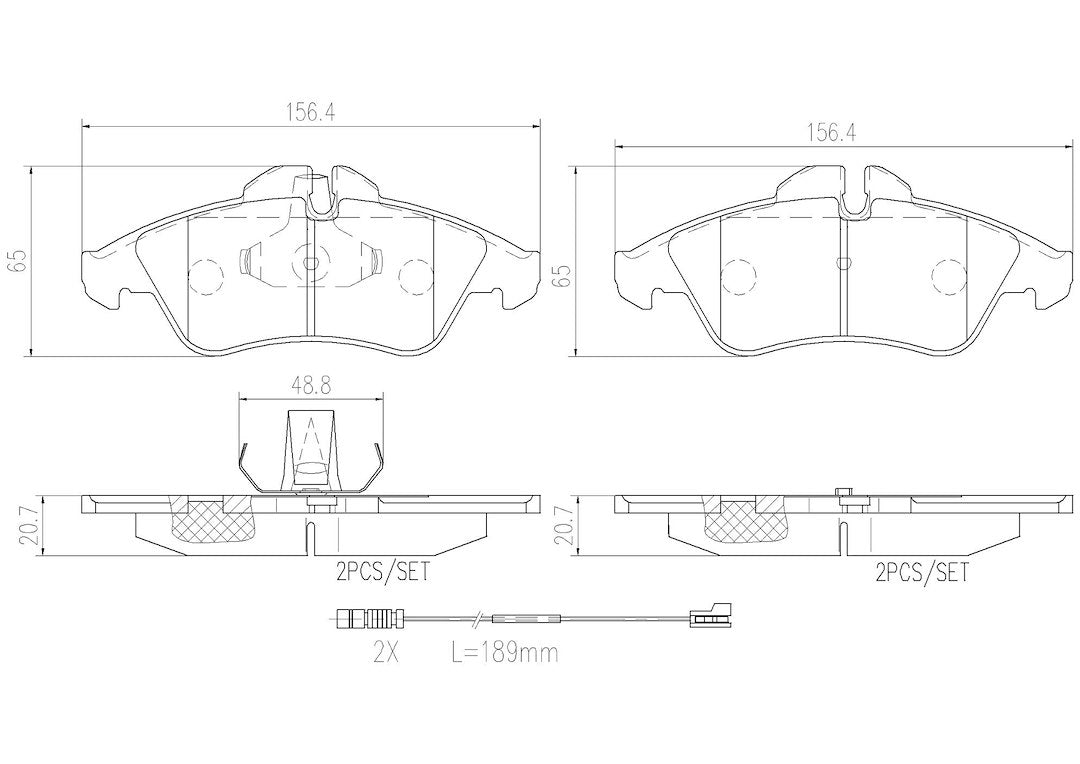 Product of Brembo P50080N Brake Pad - Set Of 4 