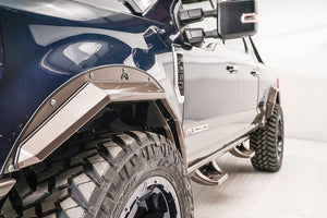 Product of Fab Fours TF4110-1 Pocket Style/ Exposed Fasteners Black Fender Flare - Set Of 4 