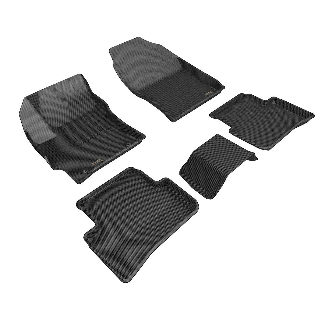 Product of 3D Mats KAGU L1TY29501509 Black Thermoplastic Rubber Of Carbon Fiber Texture Floor Liner 