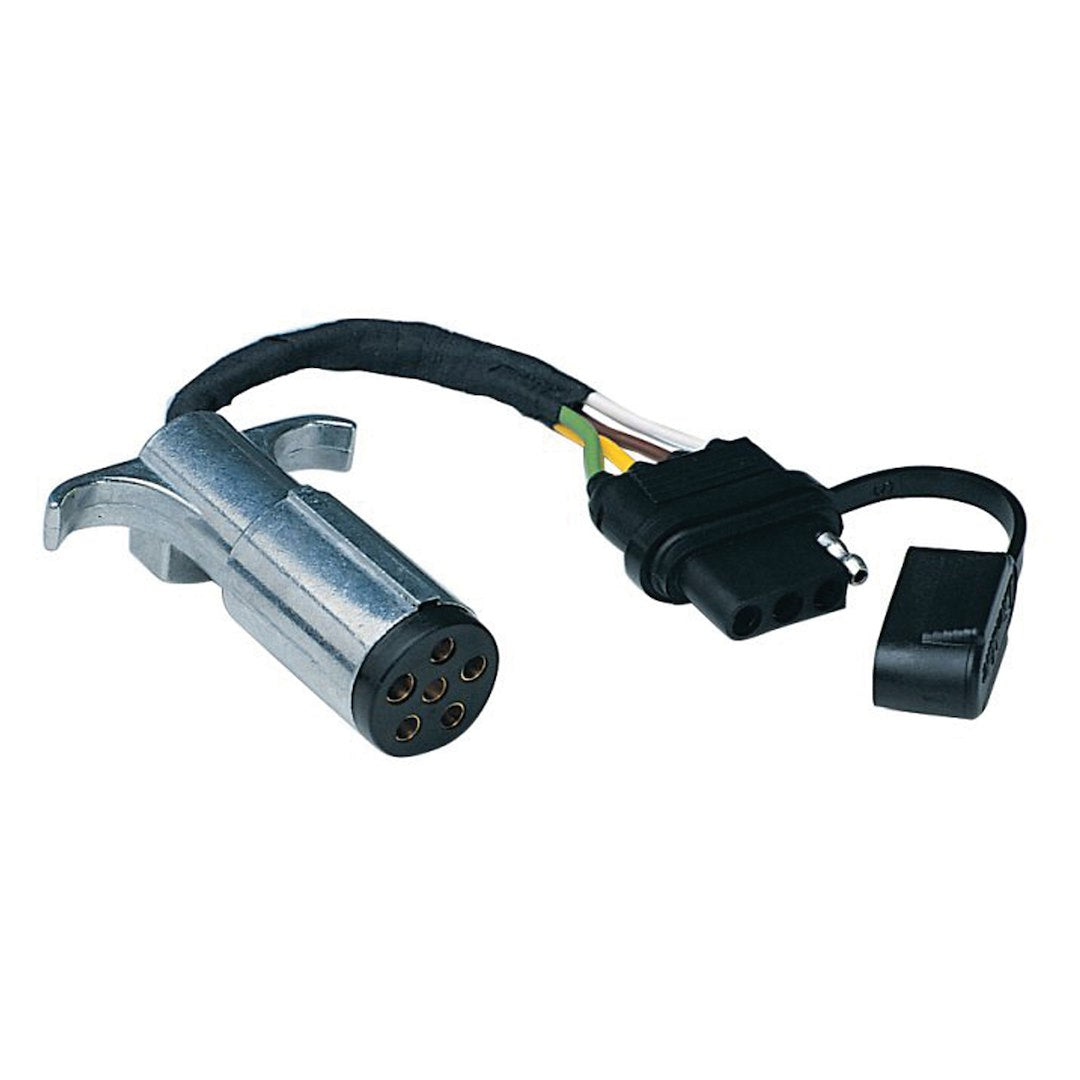 Husky Towing 13168 Trailer Wiring Connector Adapter||hus_13168_Connector Adapter_6 Rnd To 4 Flat Gf.Jpg||85||hus13168||1050874