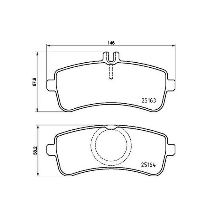Product of Brembo P50132 Brake Pad - Set Of 4 