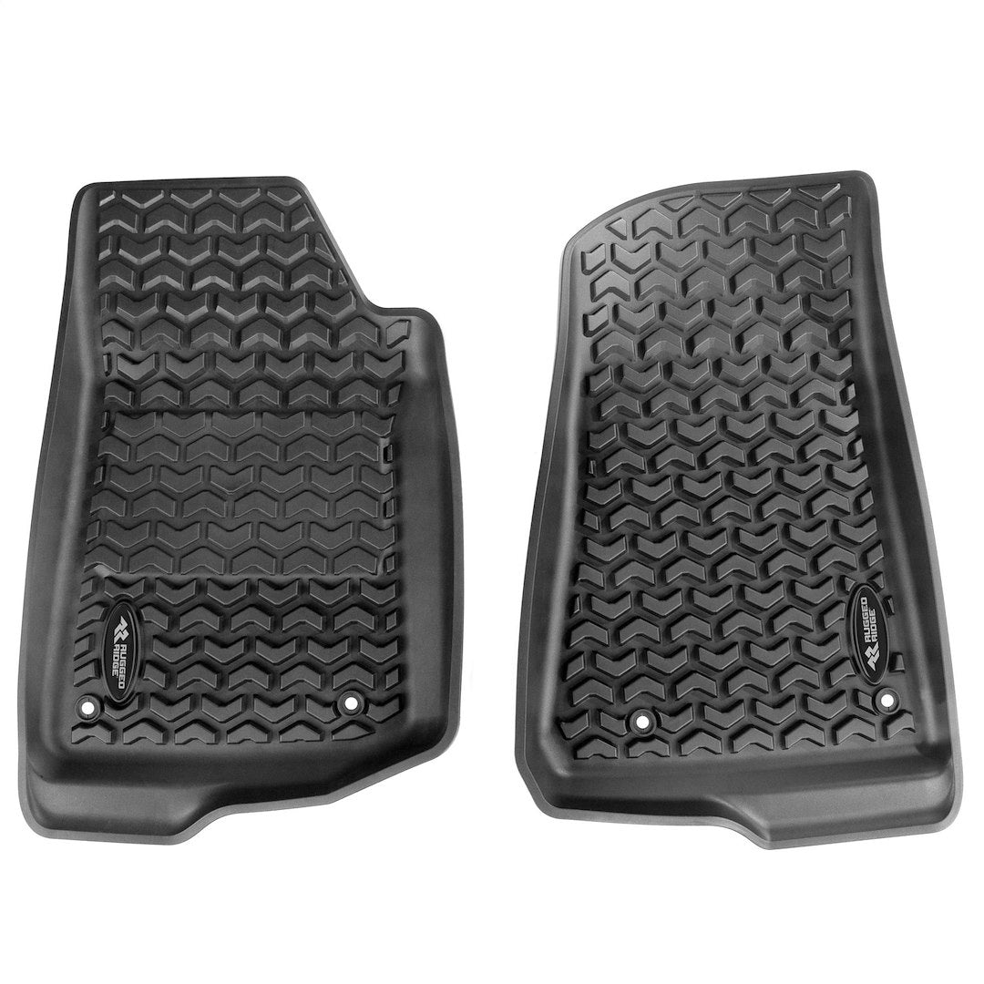 Product of Rugged Ridge 12987.44 Black Thermoplastic Floor Liner 