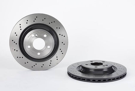 Product of Brembo 09B74351C02 Vented Cross Drilled 1 Piece Brake Rotor 