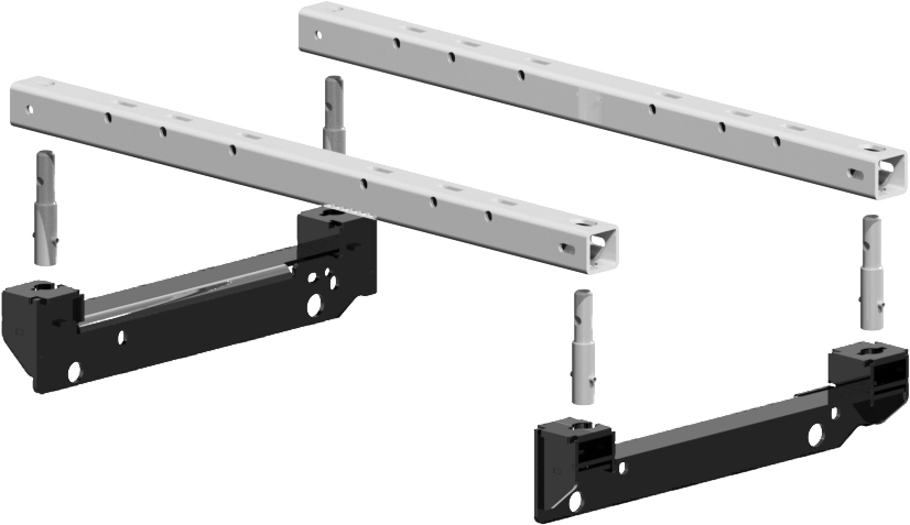 Product of PullRite 2324 Bolt-On Fifth Wheel Trailer Hitch Mount Kit 