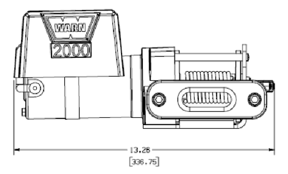 Product of Warn 92000 2000 Pound Trailer Winch 
