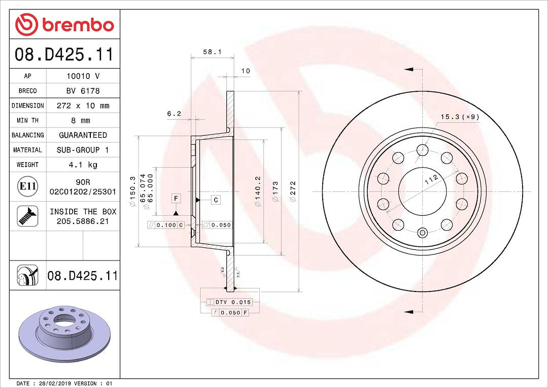 Brembo 08d42511c02 Brake Rotor||08d42511c02.Jpg||85||brm08d42511||1684169