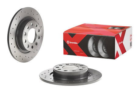 Product of Brembo 0894604XC02 Xtra Solid Cross Drilled 1 Piece Brake Rotor 