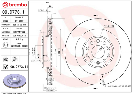 Brembo 09d77311c02 Brake Rotor||09d77311c02_1.Png||86||brm09d77311||1684379