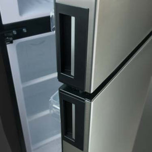 Product of Dometic 10 Cubic Feet Dual Compartment 2 Door Refrigerator With Freezer , Black 