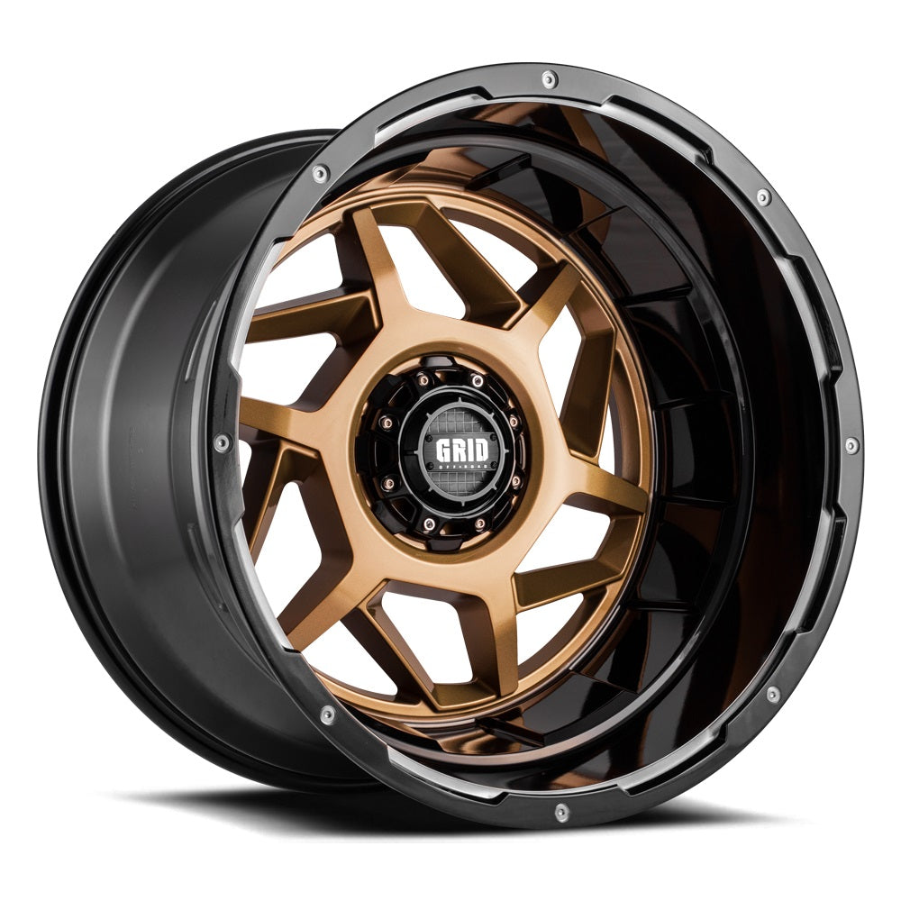 Product of Grid Wheels 20x10 Bronze With Black Lip Wheel - Not Applicable Bolt Pattern 