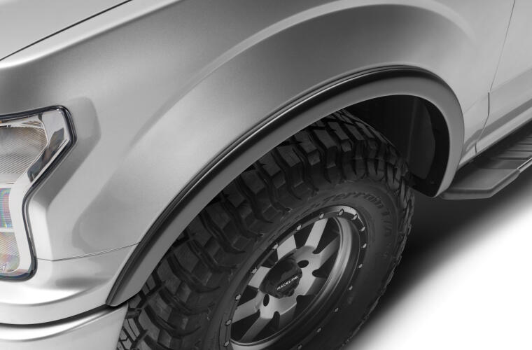 Product of Bushwacker 20948-02 Non-Exposed Fasteners Black Fender Flare - Set Of 4 