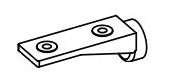 Thetford/ Norcold 50604 Refrigerator Evaporator Door Mounting Clip||61632930.Jpg||85||dca50604||1787957