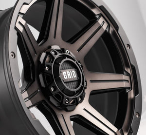 Product of Grid Wheels 20x9 Black With Metallic Dust Face Wheel - Not Applicable Bolt Pattern 
