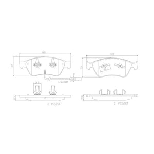 Product of Brembo P85102 Brake Pad - Set Of 4 