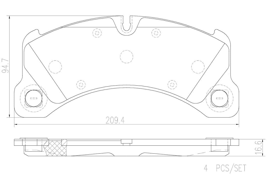 Product of Brembo P65026N Brake Pad - Set Of 4 