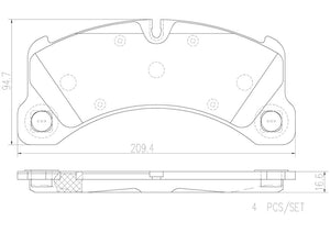 Product of Brembo P65026N Brake Pad - Set Of 4 