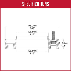 Coyote Wheel Accessories 6550-6550h-B106 Wheel Adapter||5_Specifications_50.Jpg||89||rev06550hb106||1368344