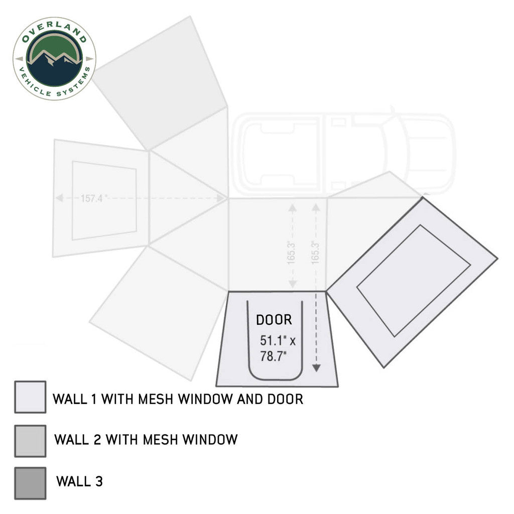 Overland Vehicle Systems 18129910 Awning Extension Panel||18129910_2.Jpg||87||ovs18129910||1232572