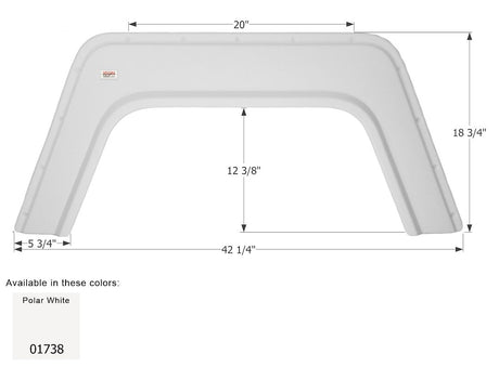Icon 01738 Fender Skirt||01738-Rvfenderskirt-Single-Other-Fs1738.Jpg||85||i6s01738||1748319