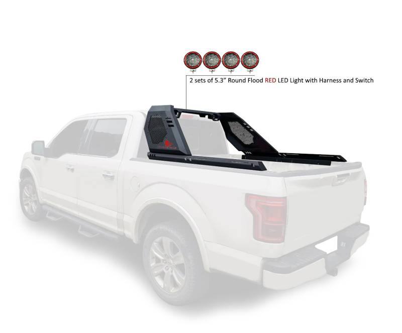 Black Horse Offroad Virb02b-Plfr Truck Bed Bar||virb02b-Plfr_12.Jpeg||95||blkvirb02bpfr||2239550