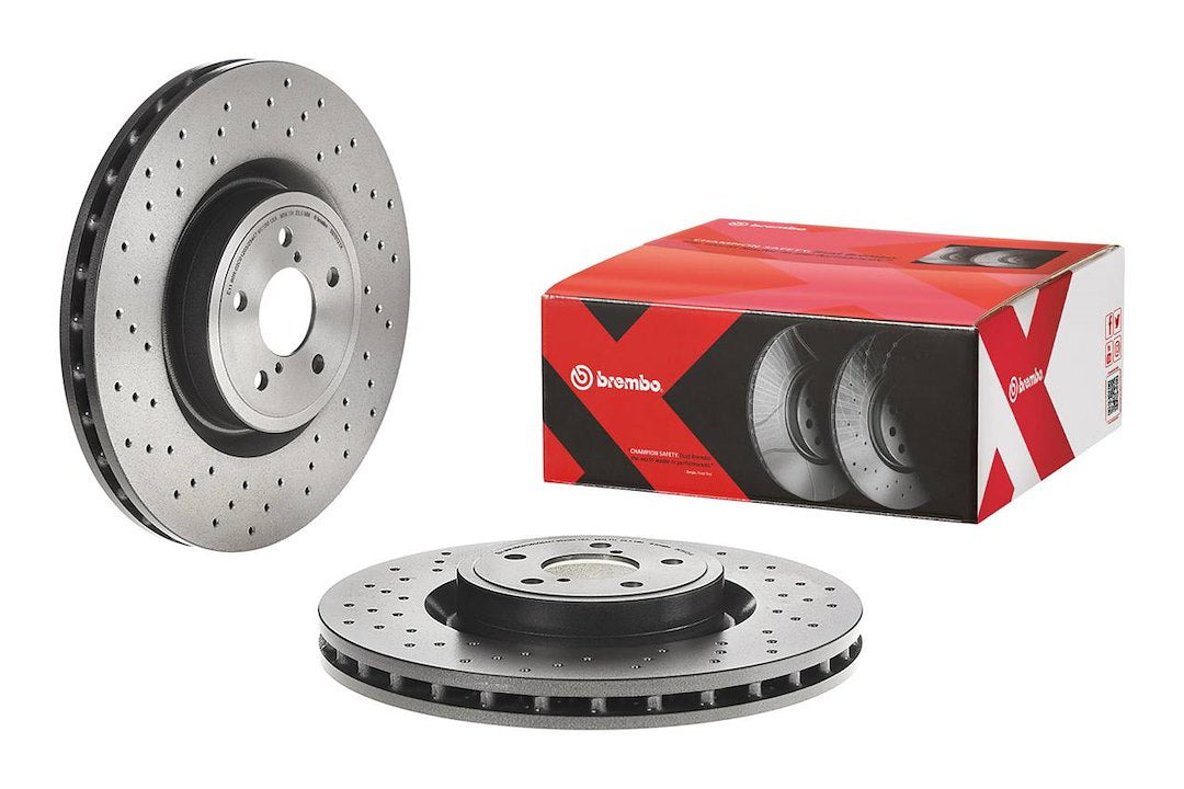 Product of Brembo 0978121XC02 Xtra Vented Cross Drilled 1 Piece Brake Rotor 
