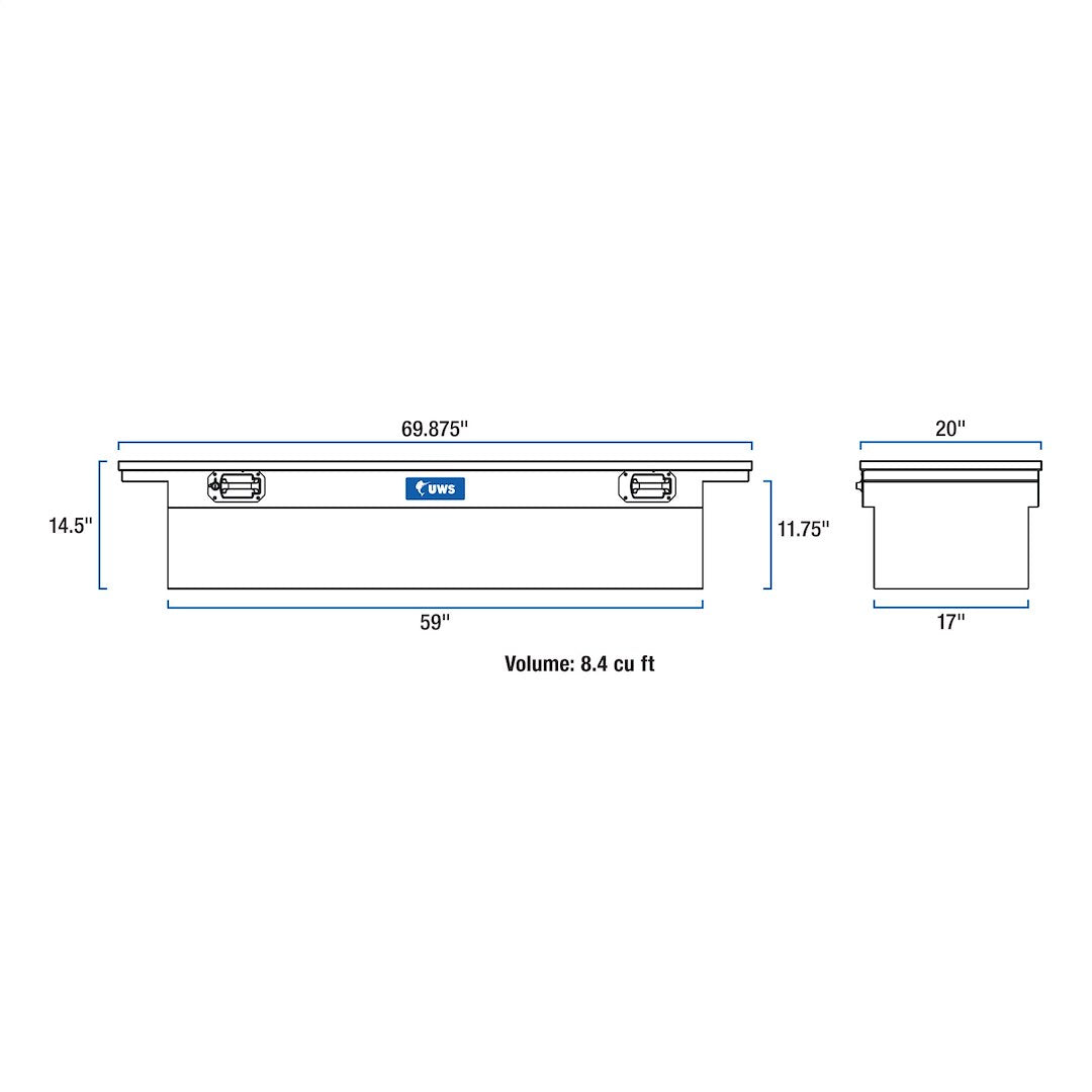 Product of UWS TBS-69-LP-PH Low Profile Toolbox 