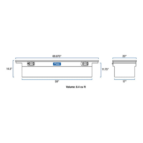 Product of UWS TBS-69-LP-PH Low Profile Toolbox 