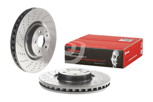Product of Brembo 09A81911C02 Vented Cross Drilled 1 Piece Brake Rotor 
