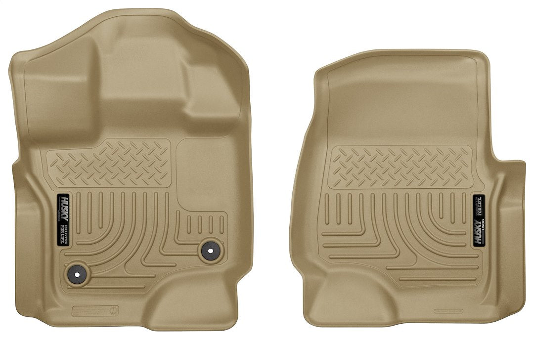 Product of Husky Liner WeatherBeater™ 18363 Beige/ Cashmere/ Camel/ Khaki/ Medium Neutral/ Sand/ Tan Thermoplastic Polyolefin (TPO) Floor Liner 