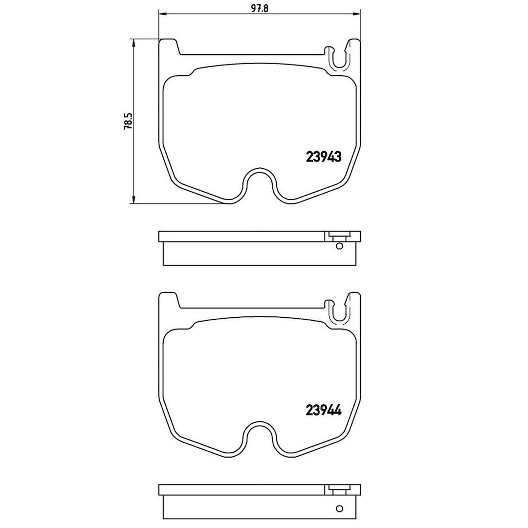 Product of Brembo P50062 Brake Pad - Set Of 4 