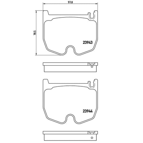 Product of Brembo P50062 Brake Pad - Set Of 4 