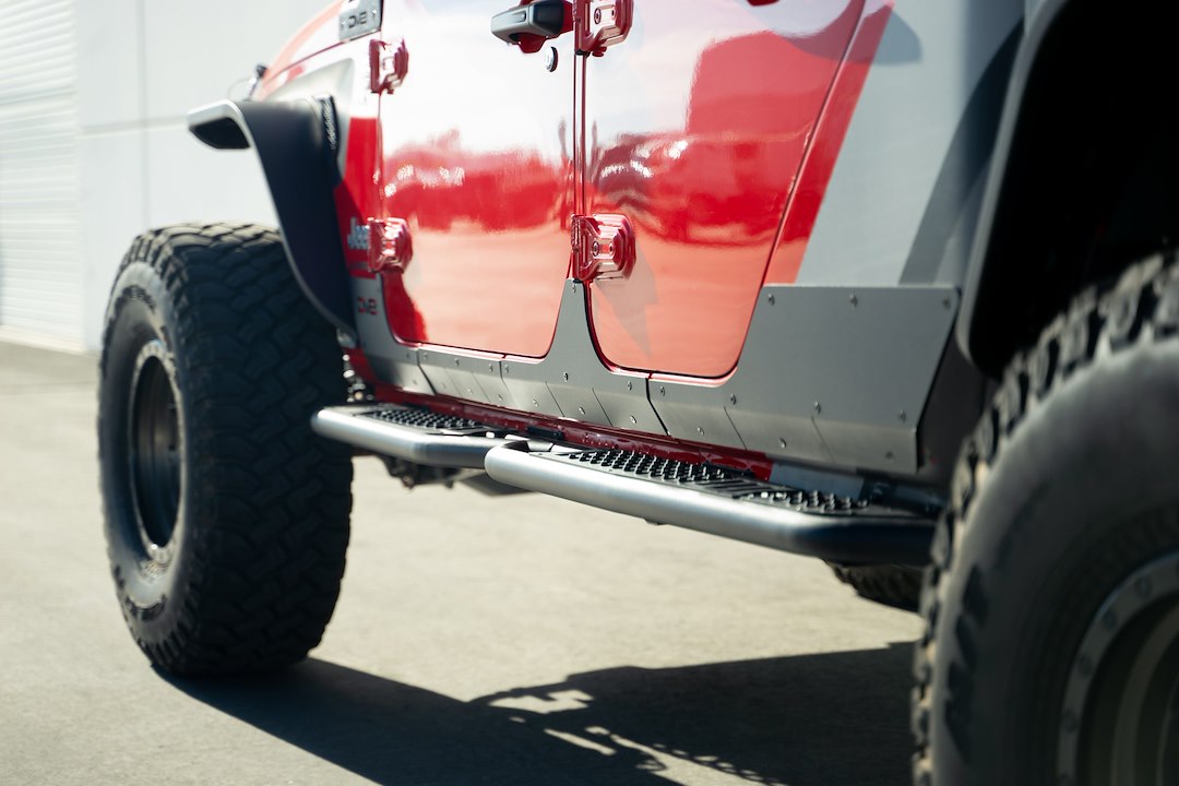 Dv8 Offroad Srgl-09 Rocker Panel Guard||2020-2023-Jeep-Gladiator-Jt-Rock-Skins_Installed-07.Jpg||95||dv8srgl09||1629240